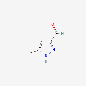 5-Methyl-1H-pyrazole-3-carbaldehyde chemical structure (CAS 3273-44-7)