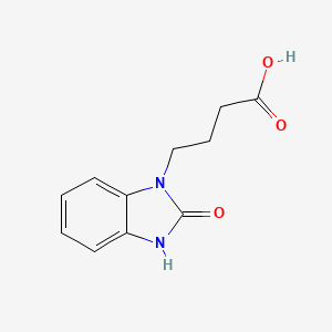 4-(2-Oxo-2,3-dihydro-1H-benzo[d]imidazol-1-yl)butanoic acid chemical structure (CAS 3273-68-5)
