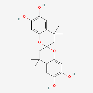 4,4,4',4'-Tetramethyl-2,2'-spirobi[chroman]-6,6',7,7'-tetraol chemical structure (CAS 32737-35-2)