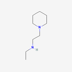 N-Ethyl-2-(1-piperidyl)ethanamine chemical structure (CAS 32776-21-9)