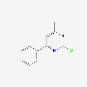 2-Chloro-4-methyl-6-phenylpyrimidine chemical structure (CAS 32785-40-3)