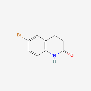 6-Bromo-3,4-dihydro-1H-quinolin-2-one chemical structure (CAS 3279-90-1)