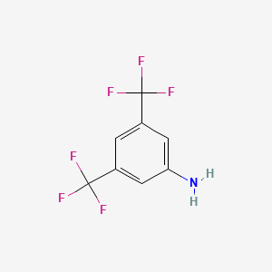3,5-Di(trifluoromethyl)aniline chemical structure (CAS 328-74-5)