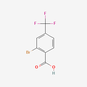 2-Bromo-4-(trifluoromethyl)benzoic acid chemical structure (CAS 328-89-2)