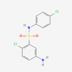 5-Amino-2-chloro-N-(4-chlorophenyl)benzenesulfonamide chemical structure (CAS 328028-10-0)