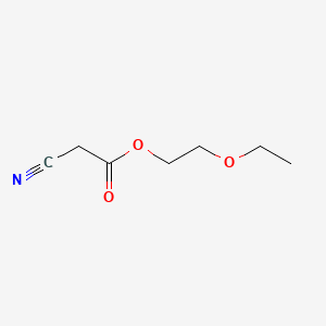 2-Ethoxyethyl 2-cyanoacetate chemical structure (CAS 32804-77-6)