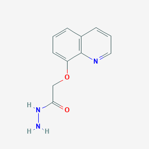 2-(Quinolin-8-yloxy)acetohydrazide chemical structure (CAS 3281-08-1)