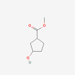 Methyl 3-hydroxycyclopentanecarboxylate chemical structure (CAS 32811-76-0)