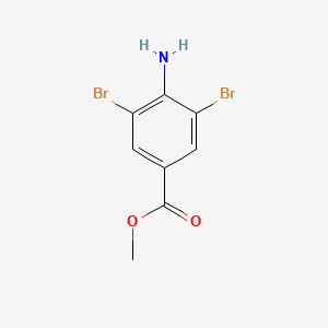 Methyl 4-amino-3,5-dibromobenzoate chemical structure (CAS 3282-10-8)