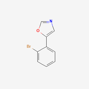 5-(2-Bromophenyl)oxazole chemical structure (CAS 328270-70-8)
