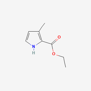 Ethyl 3-methyl-1H-pyrrole-2-carboxylate chemical structure (CAS 3284-47-7)