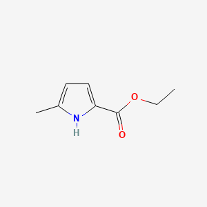 Ethyl 5-methyl-1H-pyrrole-2-carboxylate chemical structure (CAS 3284-51-3)