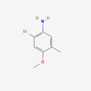 2-Bromo-4-methoxy-5-methylaniline chemical structure (CAS 328400-86-8)