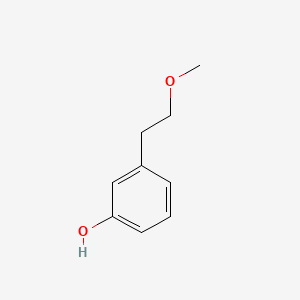 3-(2-Methoxyethyl)phenol chemical structure (CAS 32846-01-8)
