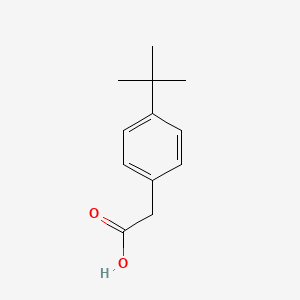 2-(4-(tert-Butyl)phenyl)acetic acid chemical structure (CAS 32857-63-9)