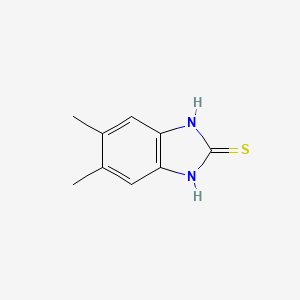 5,6-Dimethyl-1H-benzo[d]imidazole-2(3H)-thione chemical structure (CAS 3287-79-4)
