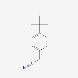 2-(4-(tert-Butyl)phenyl)acetonitrile chemical structure (CAS 3288-99-1)