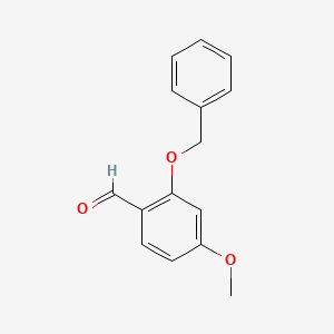 2-(Benzyloxy)-4-methoxybenzaldehyde chemical structure (CAS 32884-23-4)