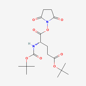 5-(tert-Butyl) 1-(2,5-dioxopyrrolidin-1-yl) (tert-butoxycarbonyl)-L-glutamate chemical structure (CAS 32886-55-8)