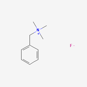 N,N,N-Trimethyl-1-phenylmethanaminium fluoride chemical structure (CAS 329-97-5)