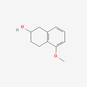 5-Methoxy-1,2,3,4-tetrahydronaphthalen-2-ol chemical structure (CAS 32920-08-4)