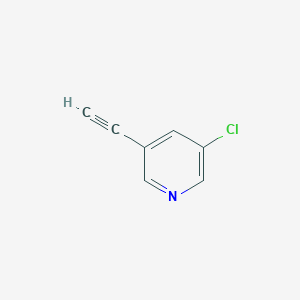 3-Chloro-5-ethynylpyridine chemical structure (CAS 329202-22-4)