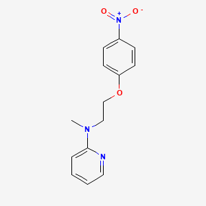 N-Methyl-N-(2-(4-nitrophenoxy)ethyl)pyridin-2-amine chemical structure (CAS 329249-47-0)