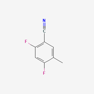 2,4-Difluoro-5-methylbenzonitrile chemical structure (CAS 329314-68-3)