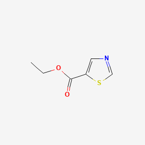 Ethyl 5-thiazolecarboxylate chemical structure (CAS 32955-22-9)