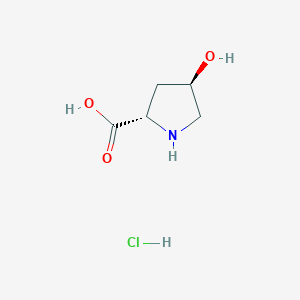 (2S,4R)-4-Hydroxypyrrolidine-2-carboxylic acid hydrochloride chemical structure (CAS 32968-78-8)