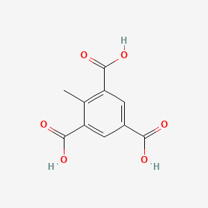 2-Methylbenzene-1,3,5-tricarboxylic acid chemical structure (CAS 32971-88-3)