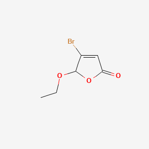 4-Bromo-5-ethoxyfuran-2(5H)-one chemical structure (CAS 32978-38-4)