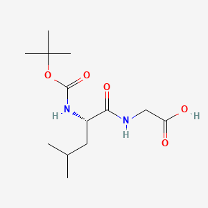 Boc-Leu-Gly-OH chemical structure (CAS 32991-17-6)