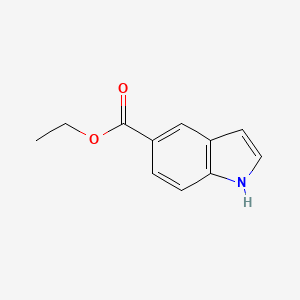 Ethyl 1H-indole-5-carboxylate chemical structure (CAS 32996-16-0)
