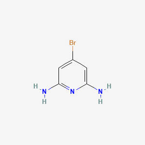 4-Bromo-2,6-diaminopyridine chemical structure (CAS 329974-09-6)