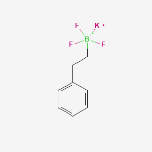 Potassium Phenethyltrifluoroborate chemical structure (CAS 329976-74-1)