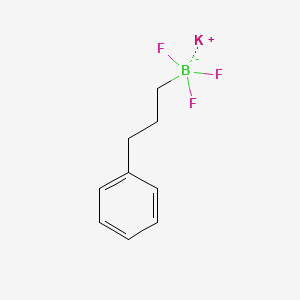 Potassium (3-phenylpropyl)trifluoroborate chemical structure (CAS 329976-75-2)