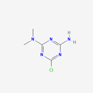 6-Chloro-N2,N2-dimethyl-1,3,5-triazine-2,4-diamine chemical structure (CAS 32998-04-2)