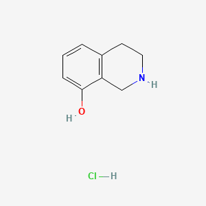 1,2,3,4-Tetrahydroisoquinolin-8-ol hydrochloride chemical structure (CAS 32999-38-5)