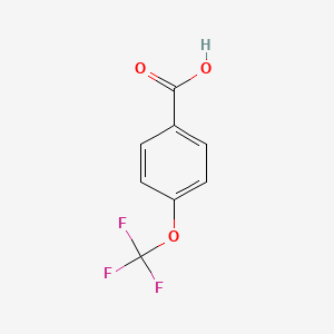 4-(Trifluoromethoxy)benzoic acid chemical structure (CAS 330-12-1)