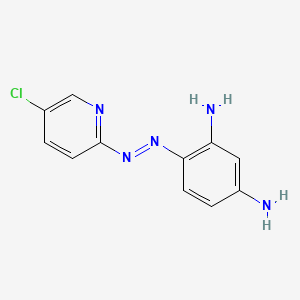4-((5-Chloropyridin-2-yl)diazenyl)benzene-1,3-diamine chemical structure (CAS 33006-91-6)