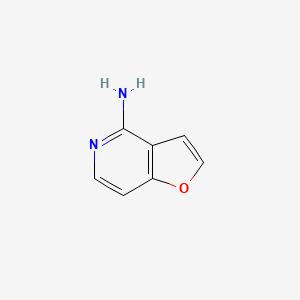 Furo[3,2-c]pyridin-4-amine chemical structure (CAS 33007-09-9)