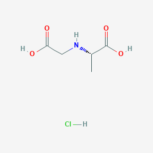 (S)-2-((Carboxymethyl)amino)propanoic acid hydrochloride chemical structure (CAS 33012-75-8)
