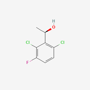 (R)-1-(2,6-Dichloro-3-fluorophenyl)ethanol chemical structure (CAS 330156-50-8)