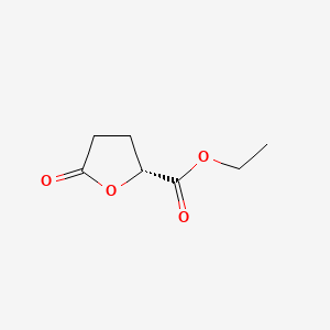 Ethyl (R)-5-oxotetrahydrofuran-2-carboxylate chemical structure (CAS 33019-03-3)
