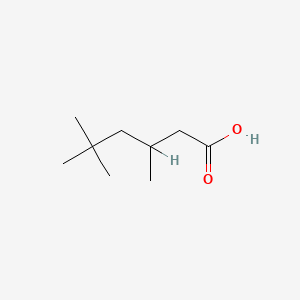 3,5,5-Trimethylhexanoicacid chemical structure (CAS 3302-10-1)