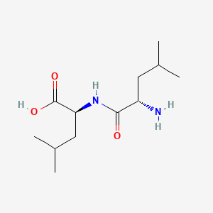 (S)-2-((S)-2-Amino-4-methylpentanamido)-4-methylpentanoic acid chemical structure (CAS 3303-31-9)