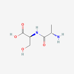 (S)-2-((S)-2-Aminopropanamido)-3-hydroxypropanoic acid chemical structure (CAS 3303-41-1)