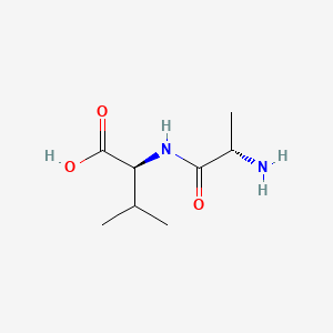 (S)-2-((S)-2-Aminopropanamido)-3-methylbutanoic acid chemical structure (CAS 3303-45-5)