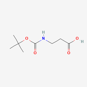 Boc-β-Ala-OH chemical structure (CAS 3303-84-2)